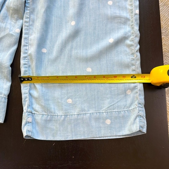 Anthropologie Cloth & Stone High Neck Chambray Wide Leg Jumpsuit - Picture 8 of 9